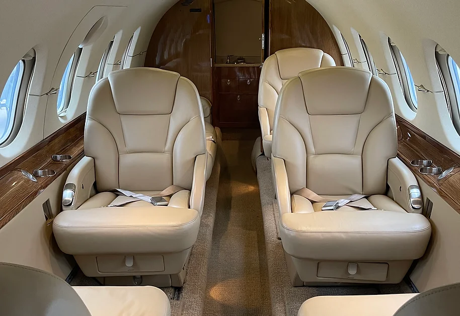 Hawker 800 Interior | Griffing Private Air Charter Plane Flying Service in Port Clinton Ohio