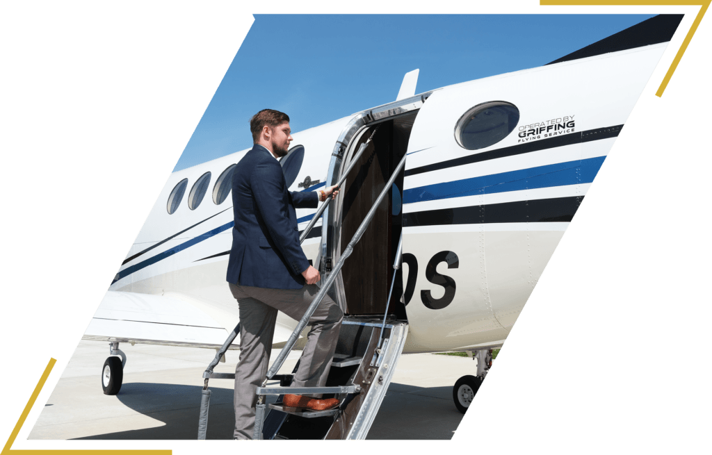 With a Griffing Flying Service private jet/airplane charter, you can set your own schedule and avoid the long check-in and security lines at commercial airports, allowing you to save valuable time and avoid stress.