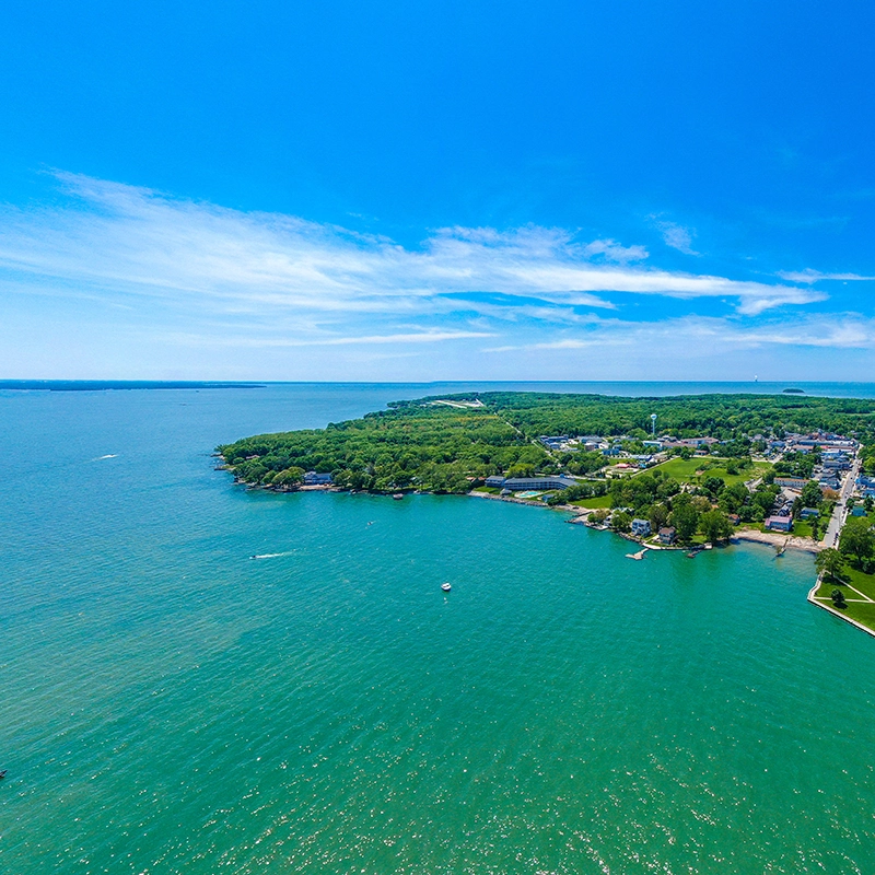 Plenty of fun in the sun & on the water at Put in Bay - parasailing, paddleboarding, fishing for lake erie perch & walleye